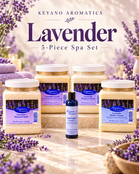 Keyano Lavender Five-Piece Spa Set
