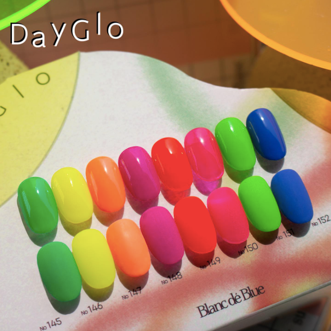 Blanc de Blue DayGlo — eight-color swatch collection, No.145–152