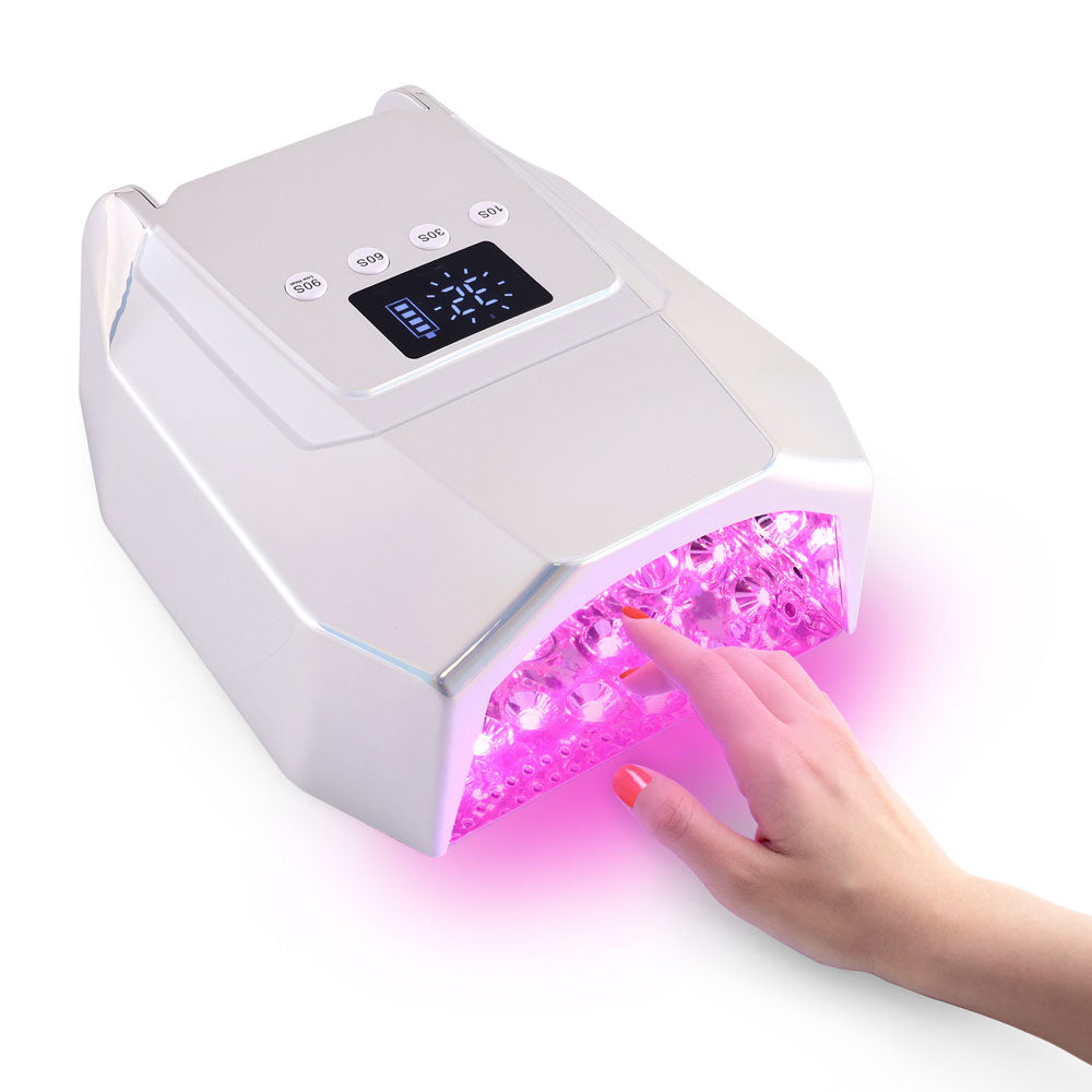 Woori NY - 96W Hybrid Pro Cure Cordless LED Nail Lamp – Professional UV/LED Gel Curing