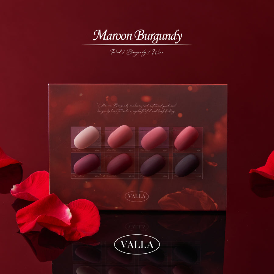 Maroon Burgundy Collection(8pcs)