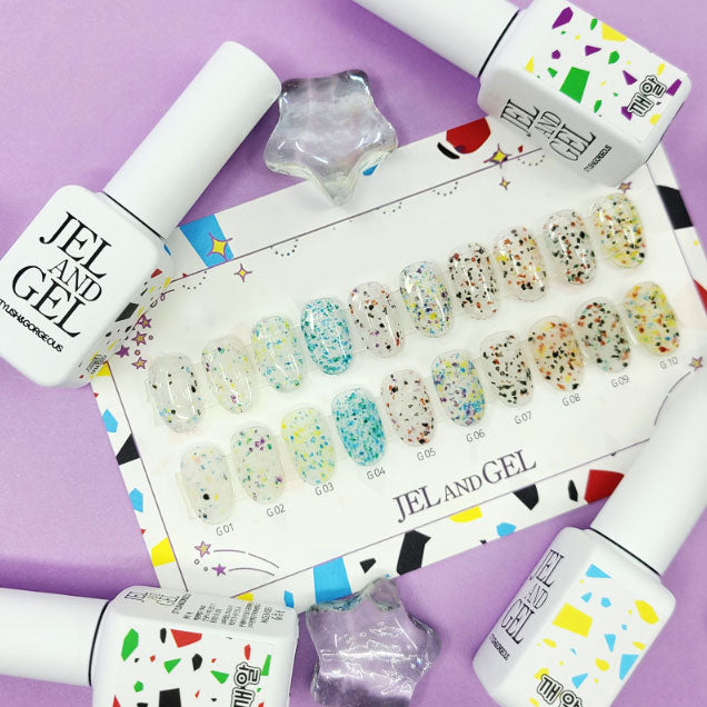 Jel and Gel- Glitter Individual (G01-G95)