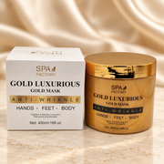 Spa Factory Gold Spa Mask — original product photograph with ivory and champagne styling