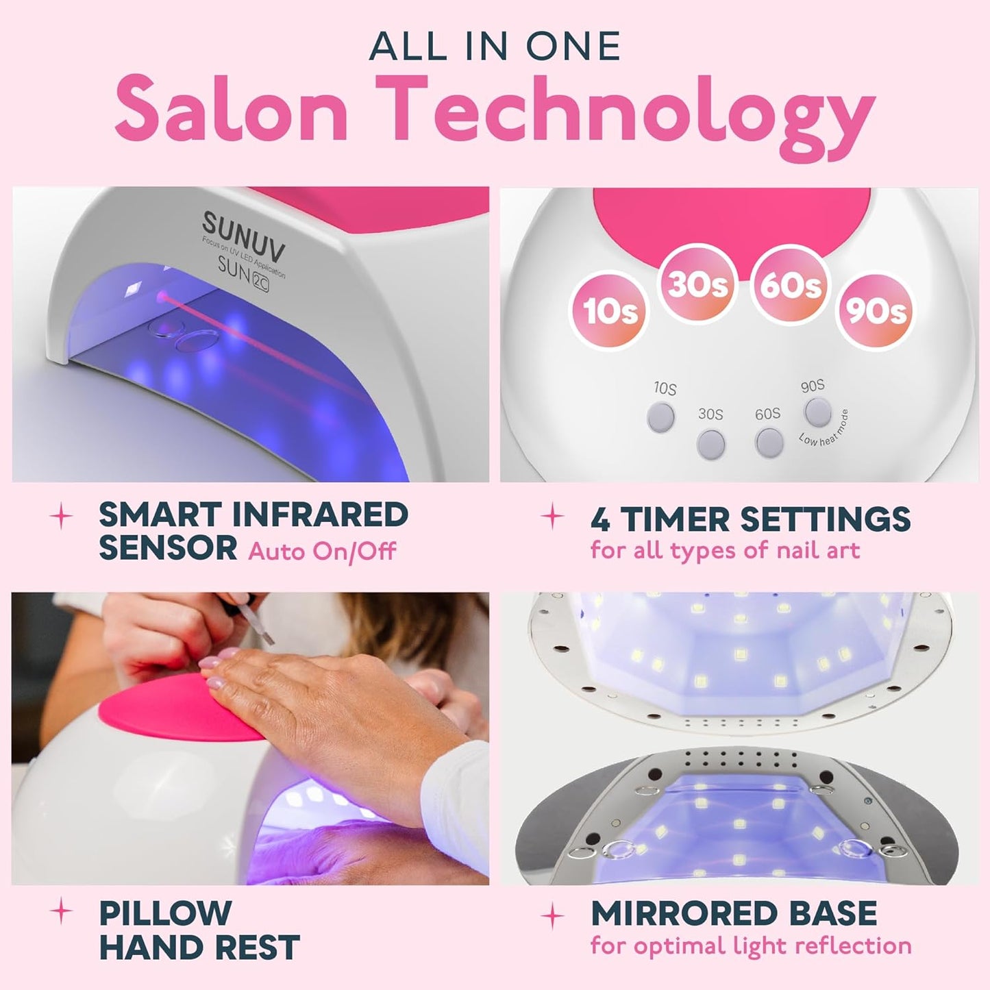 SUNUV SUN2C 48W UV LED Nail Lamp