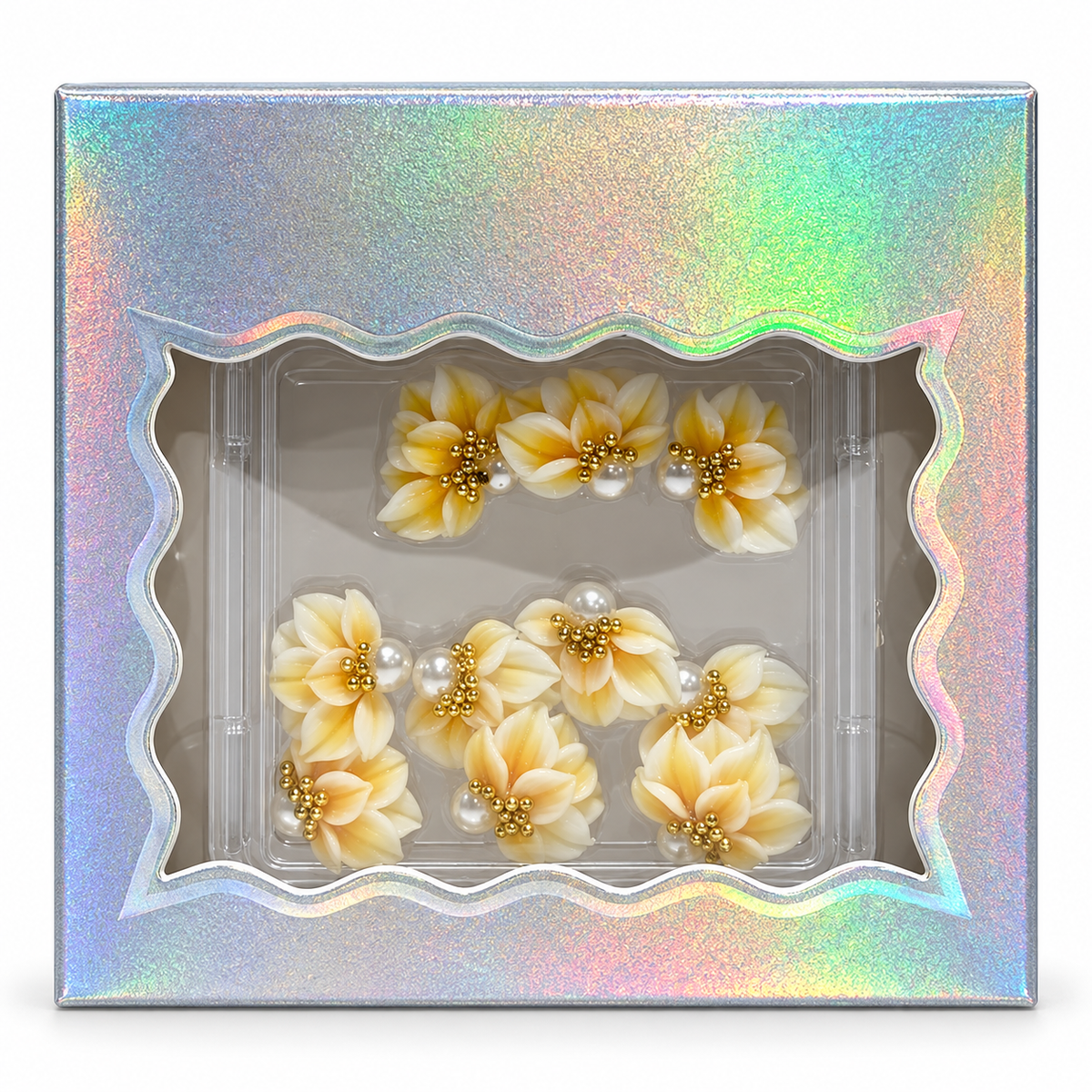 Design 02 — one box of 3D flower charms