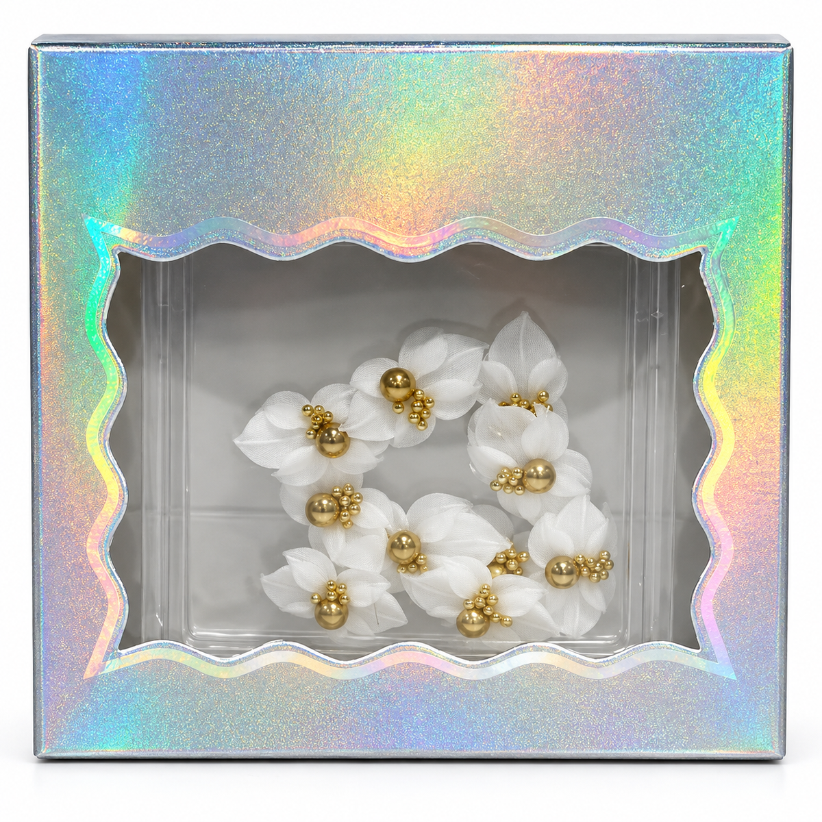 Design 07 — one box of 3D flower charms