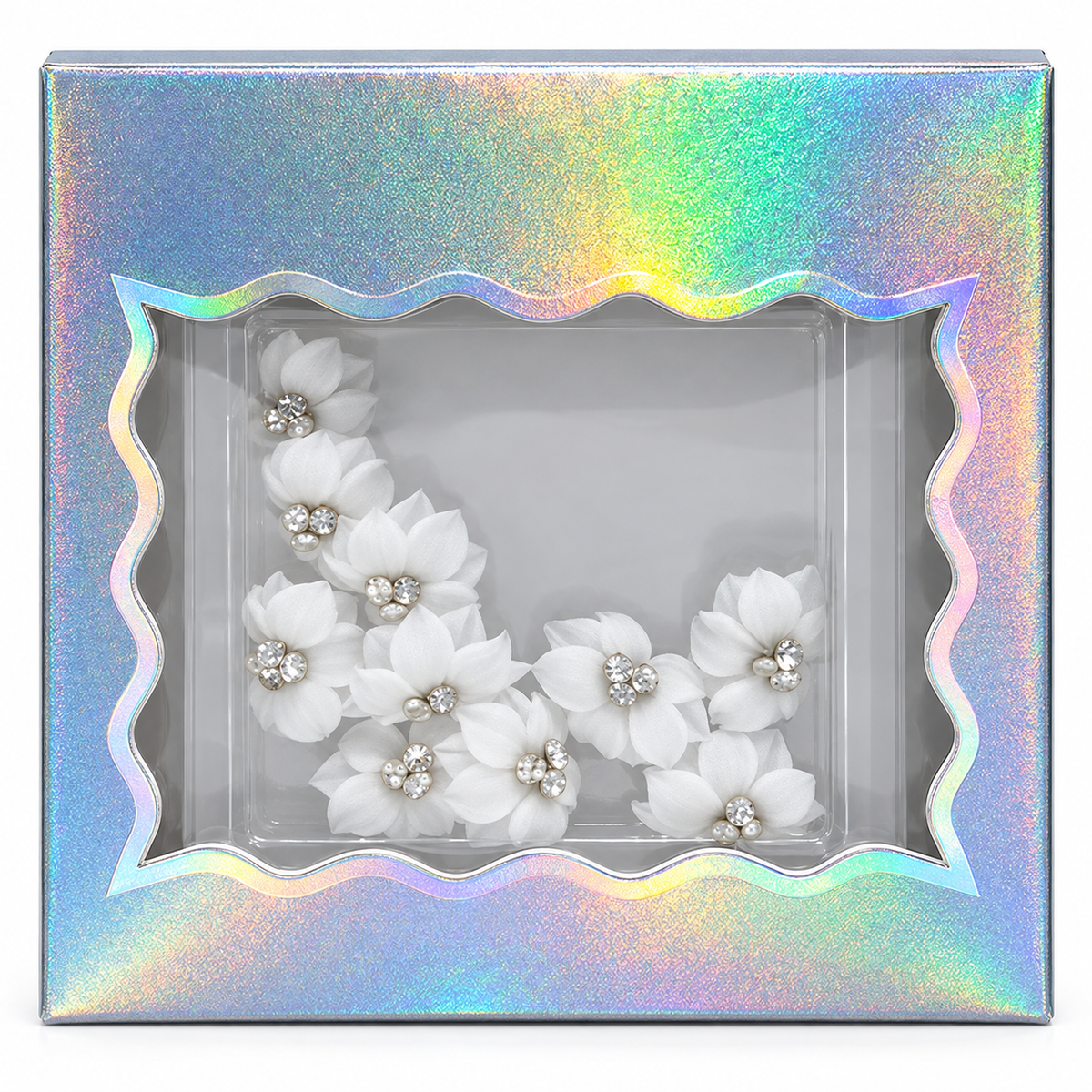 Design 10 — one box of 3D flower charms