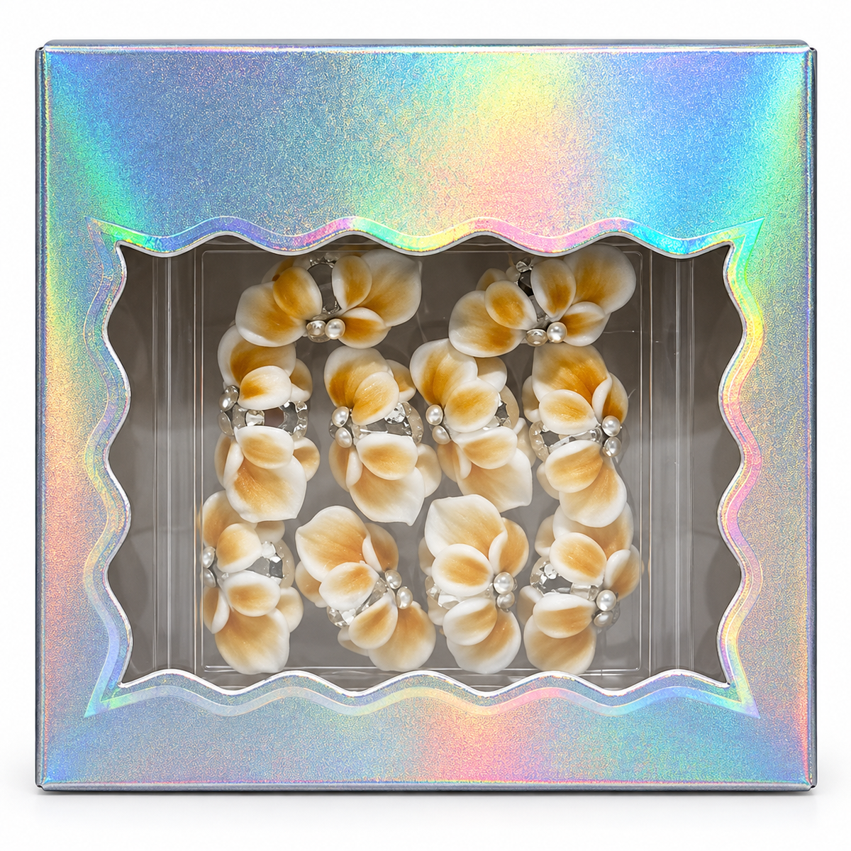 Design 16 — one box of 3D flower charms