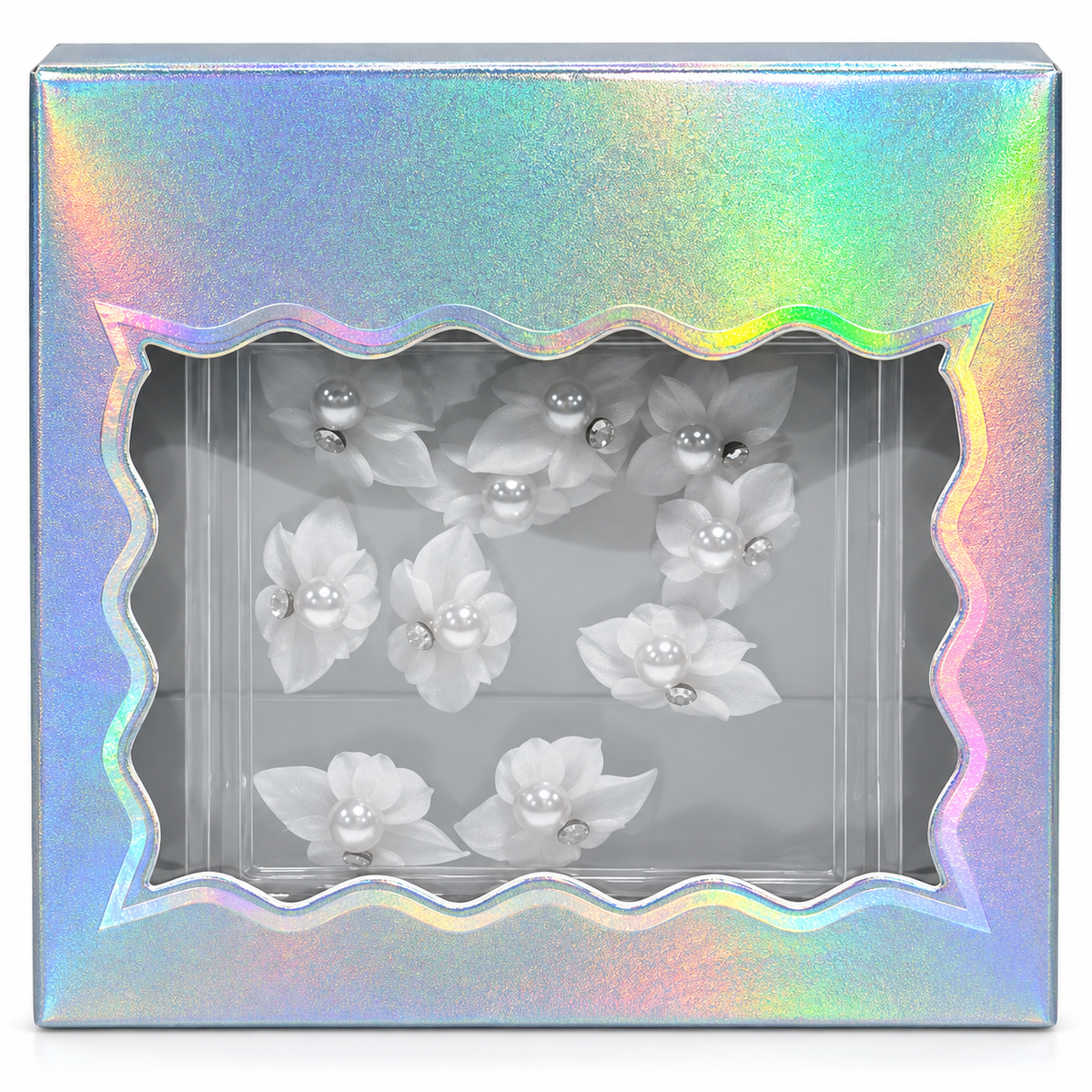 Design 17 — one box of 3D flower charms