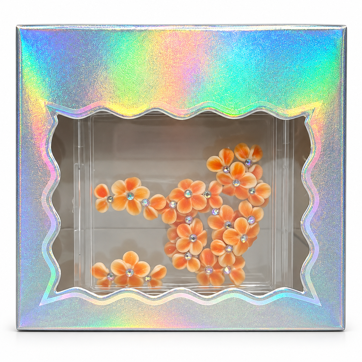 Design 19 — one box of 3D flower charms