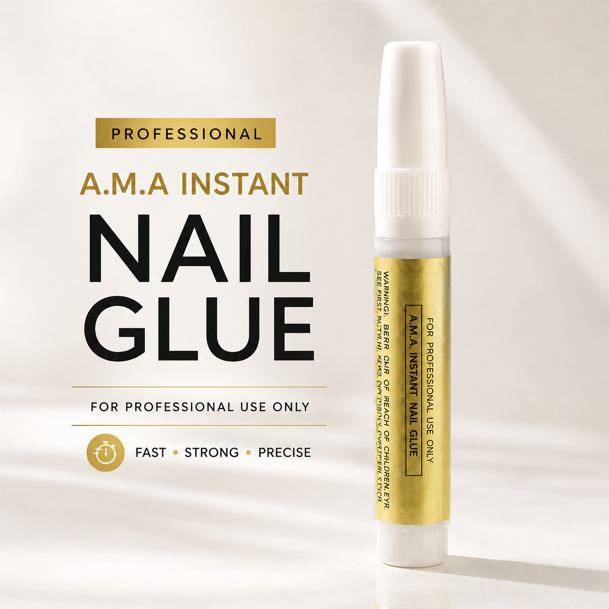 A.M.A Instant Nail Glue — gold tube