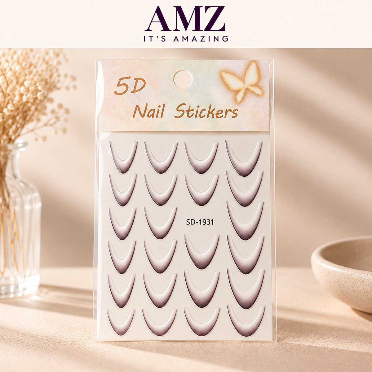 AMZ It's Amazing — 5D French Tip Gradient Nail Sticker | NS018