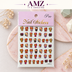 AMZ It's Amazing — Brown Kitty Nail Art Stickers | 3009