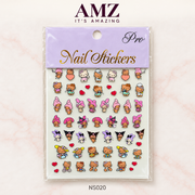 AMZ It's Amazing — Premium Kitty & Bunny Nail Art Stickers | NS020