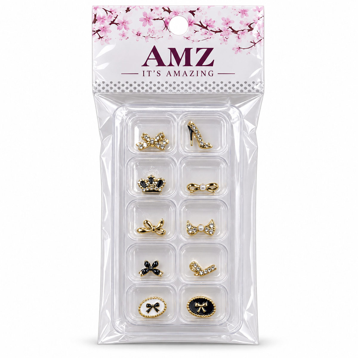 AMZ Black & White Gold Accents individual package