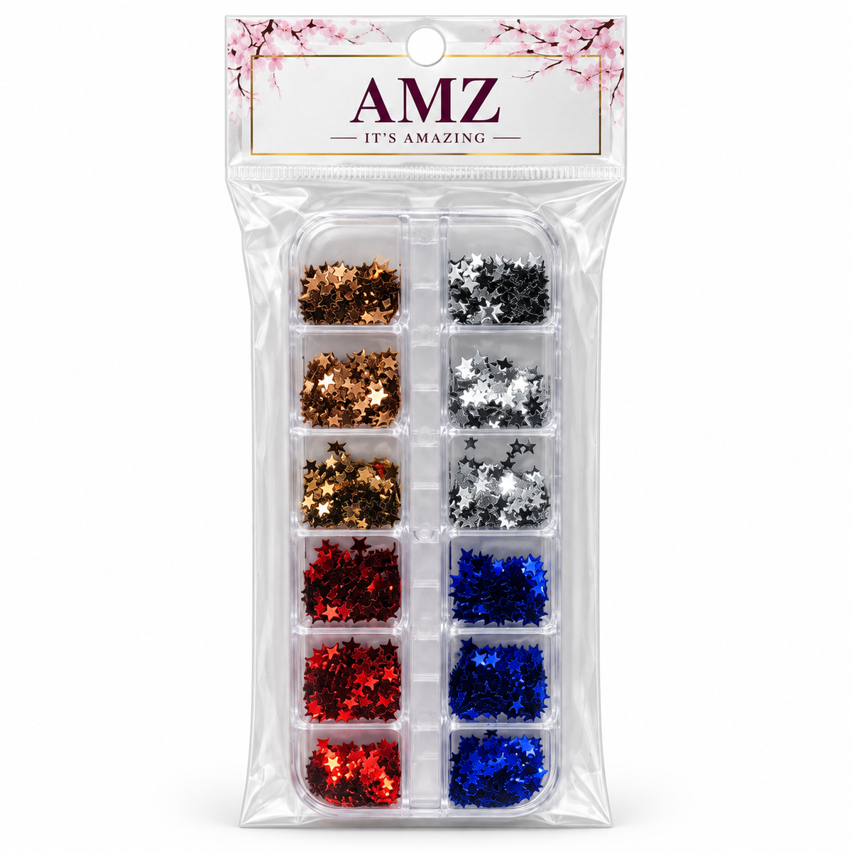 AMZ Metallic Stars individual package