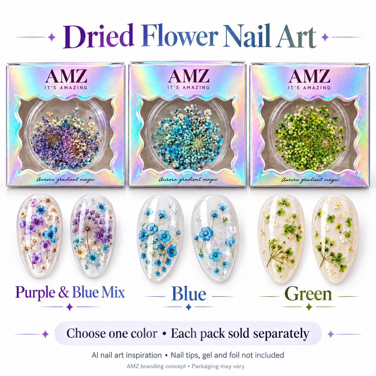 AMZ packaging concept - Three colors