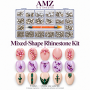 AMZ It's Amazing rhinestone kit with AI nail art inspiration