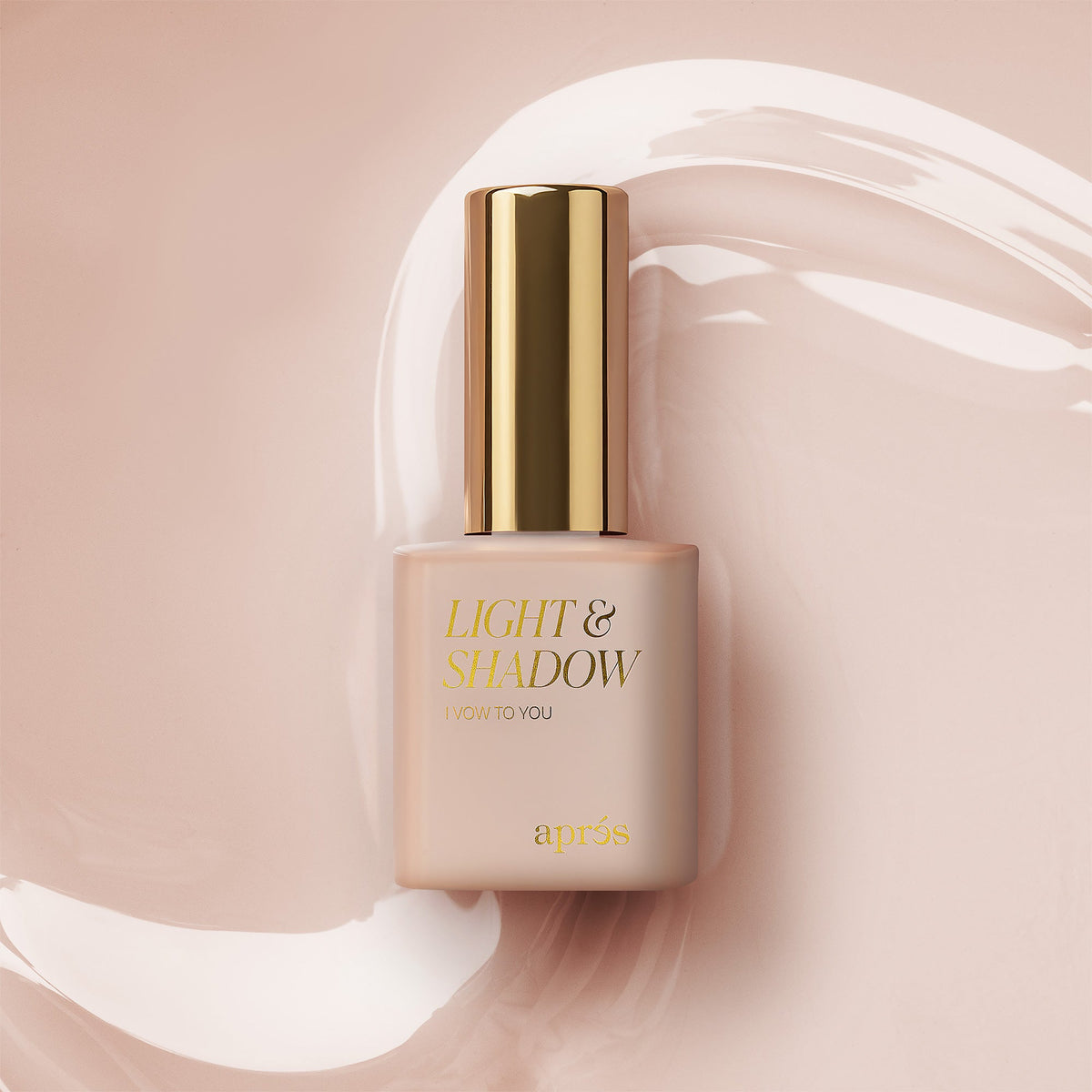 Aprés Light & Shadow Sheer Gel Couleur I Vow To You - 709, 10mL, bottle and color swatch