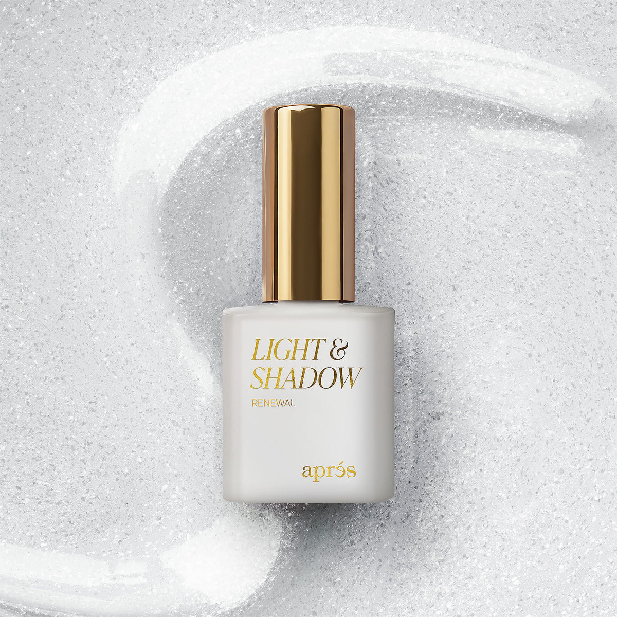 Aprés Light & Shadow Sheer Gel Couleur Renewal - 710, 10mL, bottle and color swatch