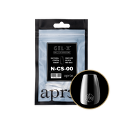 Aprés Gel-X Natural Coffin Short refill bag, 50 tips; representative package photo