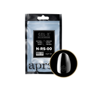 Aprés Gel-X Natural Round Short refill bag, 50 tips; representative package photo