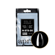 Aprés Gel-X Natural Stiletto Short refill bag, 50 tips; representative package photo