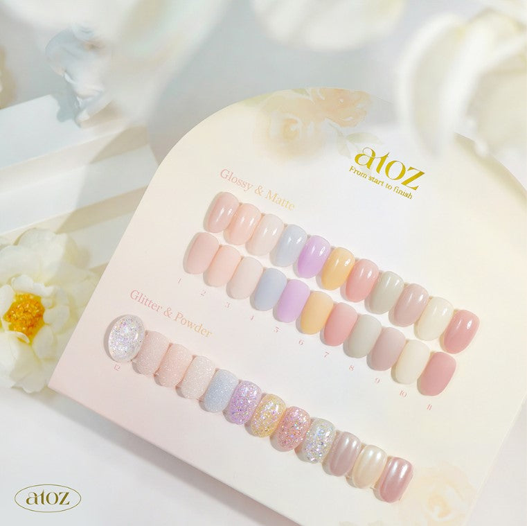 AtoZ 12 set(11 Syrup Gel + 1 Glitter + Engel sugar powder + Elf mirror powder) SET ONLY