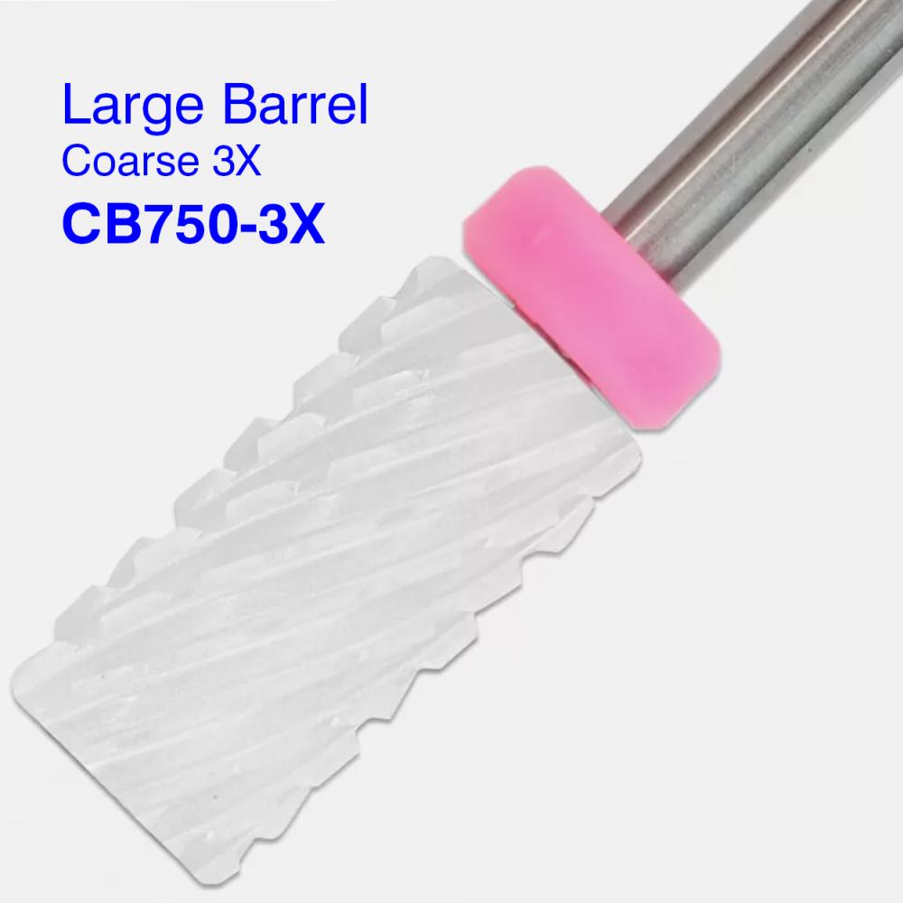 Berkeley CB750 ceramic large barrel nail drill bit — 3X