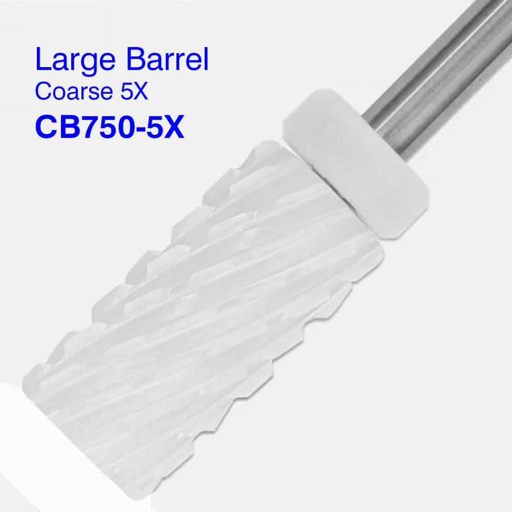 Berkeley CB750 ceramic large barrel nail drill bit — 5X