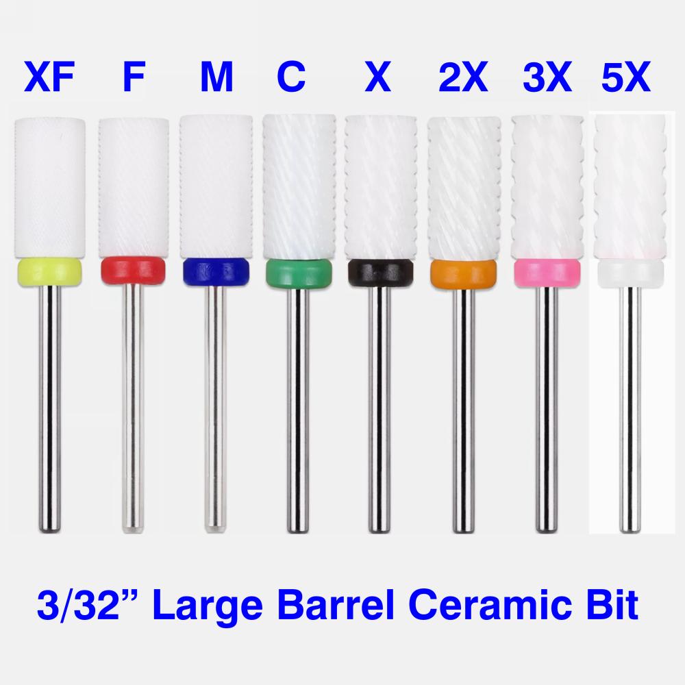 Berkeley CB750 ceramic large barrel nail drill bit — eight grit choices, sold individually