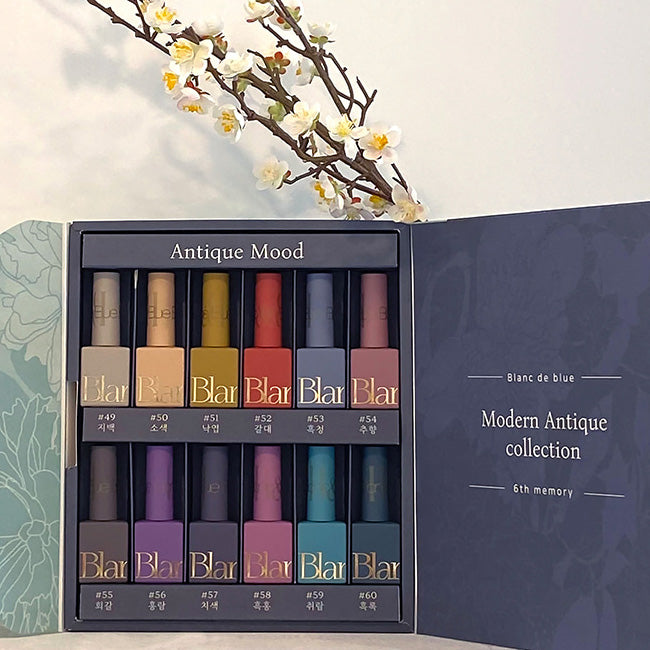 Blanc de Blue Antique Mood 12-color collection No.49–60
