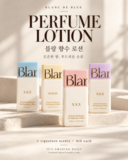 Blanc de Blue Perfume Lotion — 블랑 향수 로션, four signature scents, $18 each