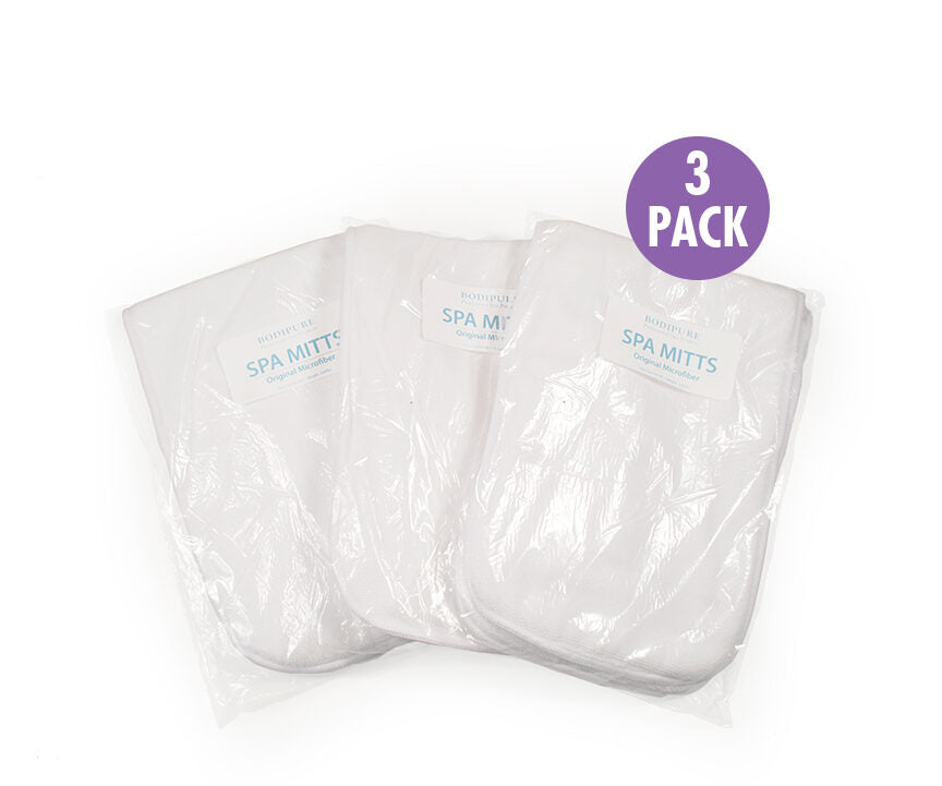 Bodipure Spa Mitts - 3 pairs