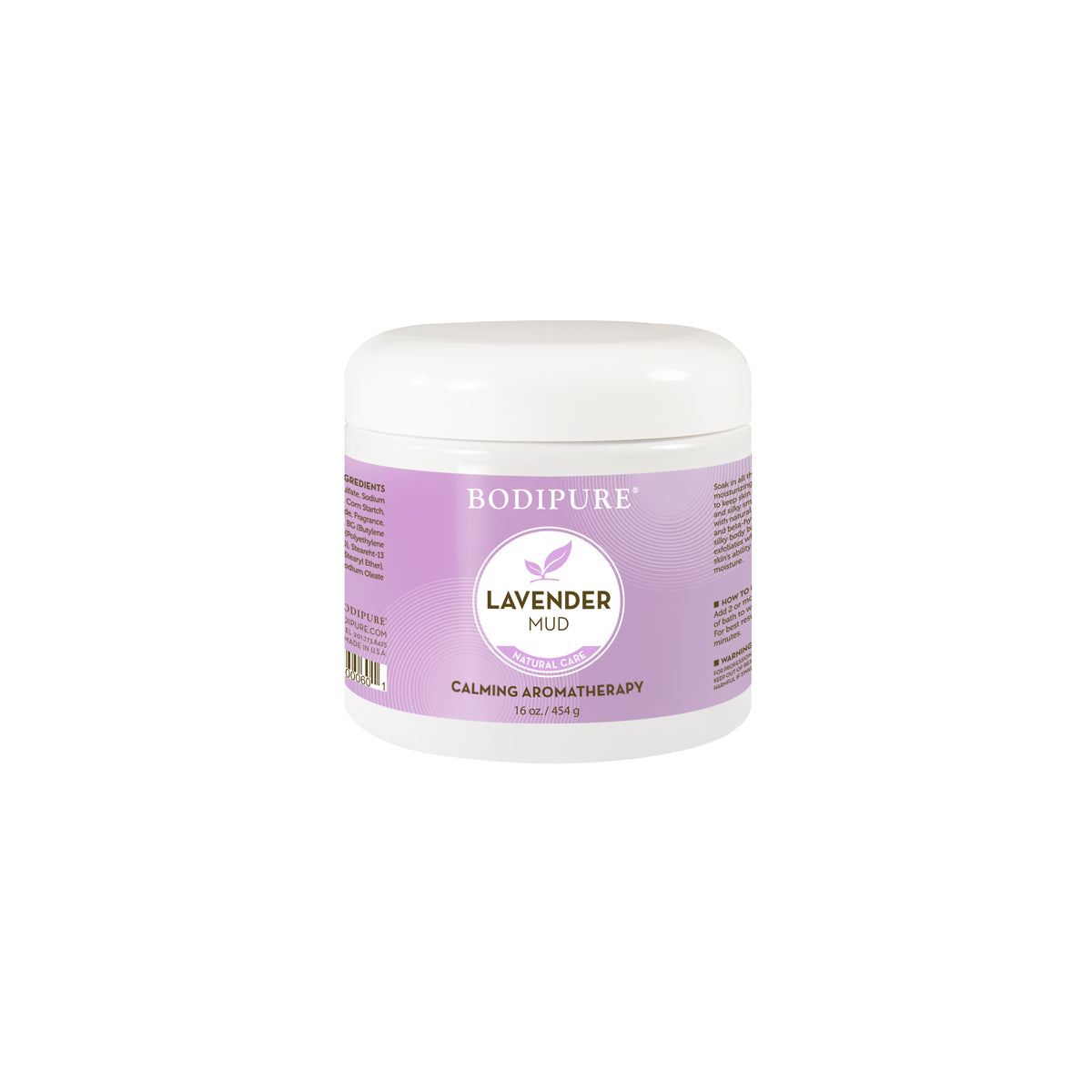 Bodipure Lavender Body Mud - 16 oz