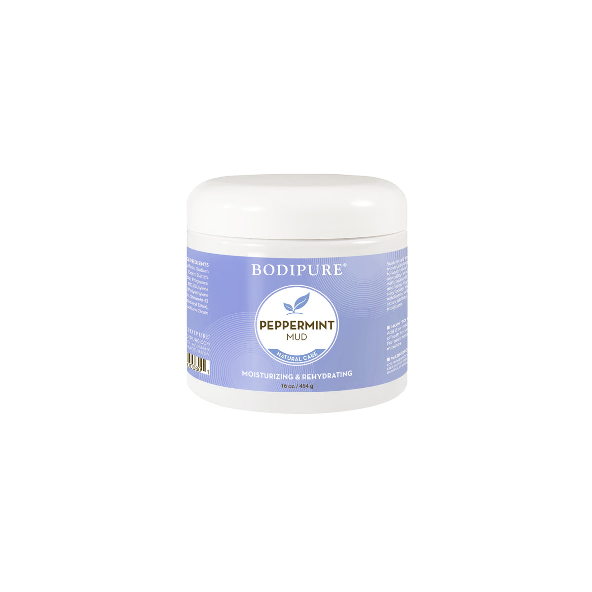 Bodipure Peppermint Body Mud - 16 oz