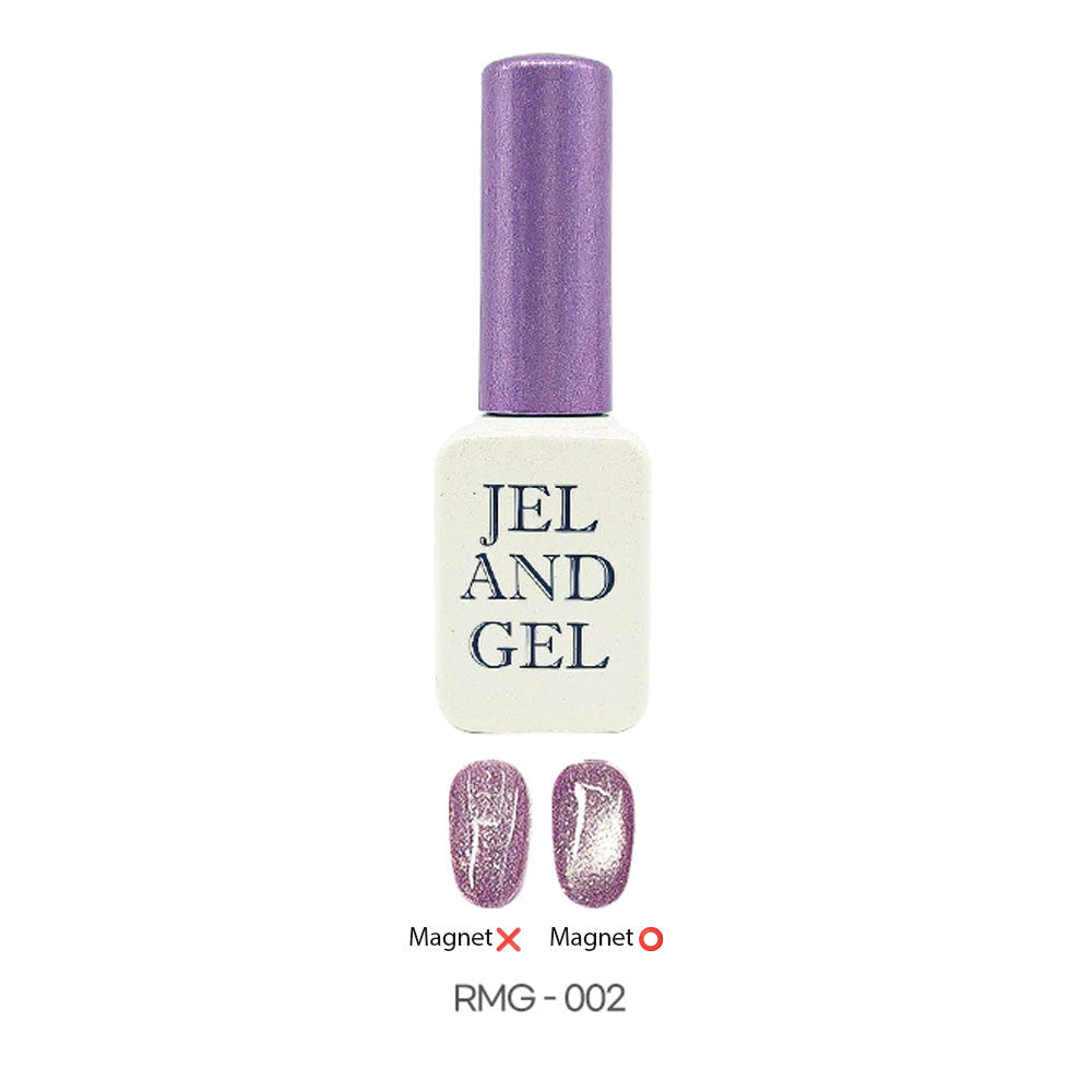 Jel and Gel - Aurora Star Glow – Magnetic Silver Glitter Nail Polish