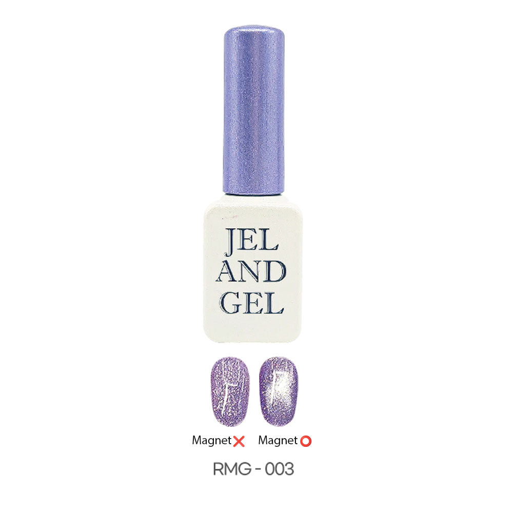 Jel and Gel - Aurora Star Glow – Magnetic Silver Glitter Nail Polish