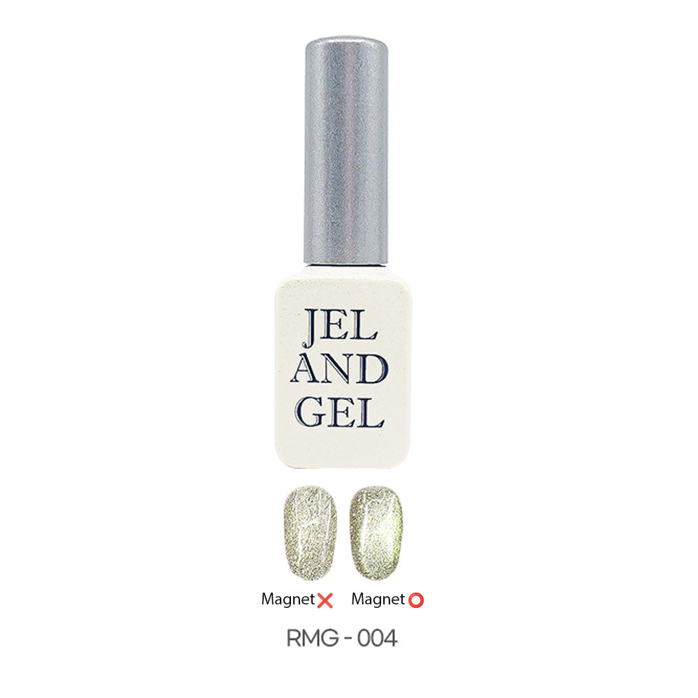 Jel and Gel - Aurora Star Glow – Magnetic Silver Glitter Nail Polish