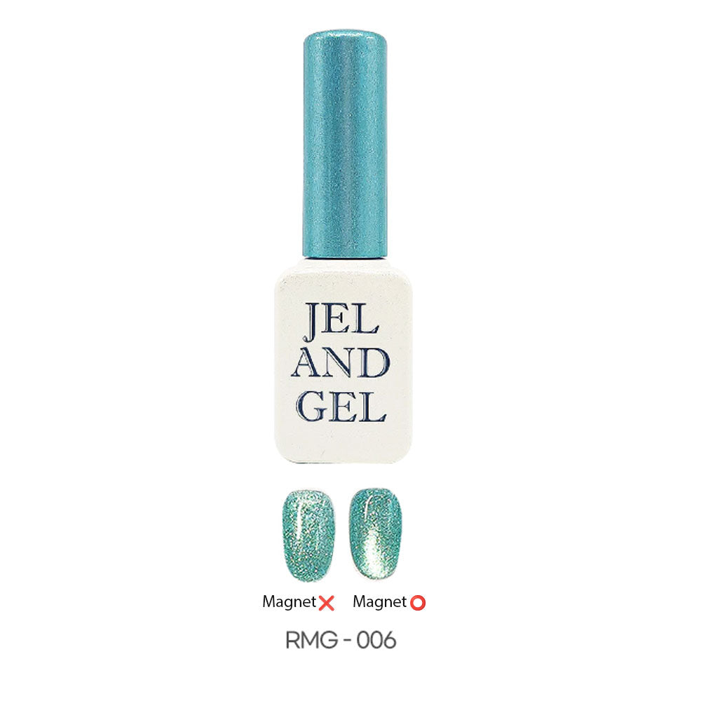 Jel and Gel - Aurora Star Glow – Magnetic Silver Glitter Nail Polish