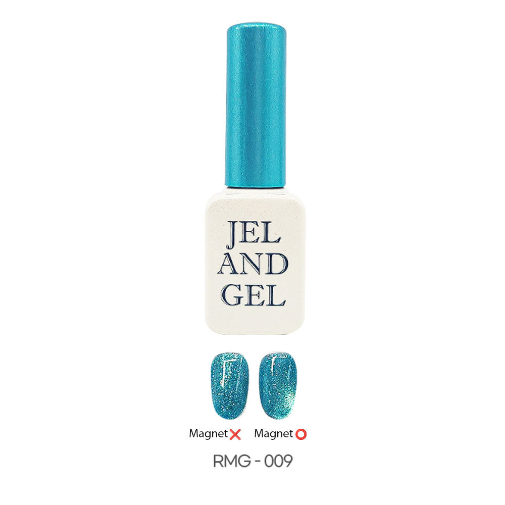 Jel and Gel - Aurora Star Glow – Magnetic Silver Glitter Nail Polish