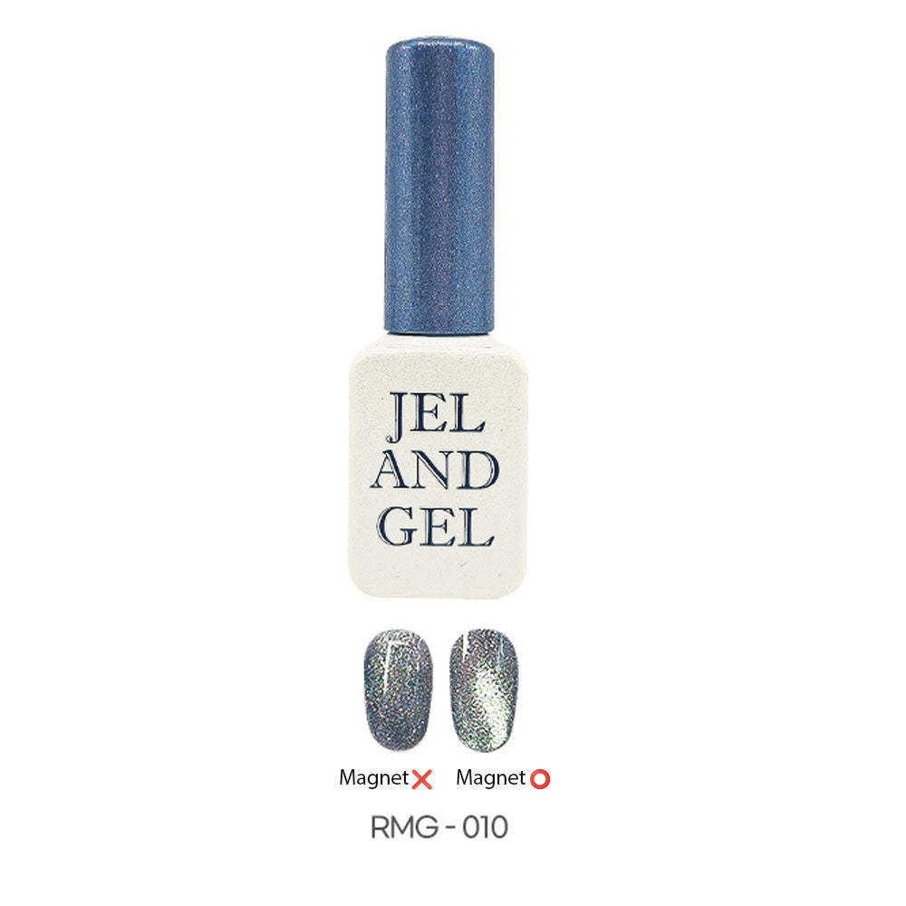 Jel and Gel - Aurora Star Glow – Magnetic Silver Glitter Nail Polish
