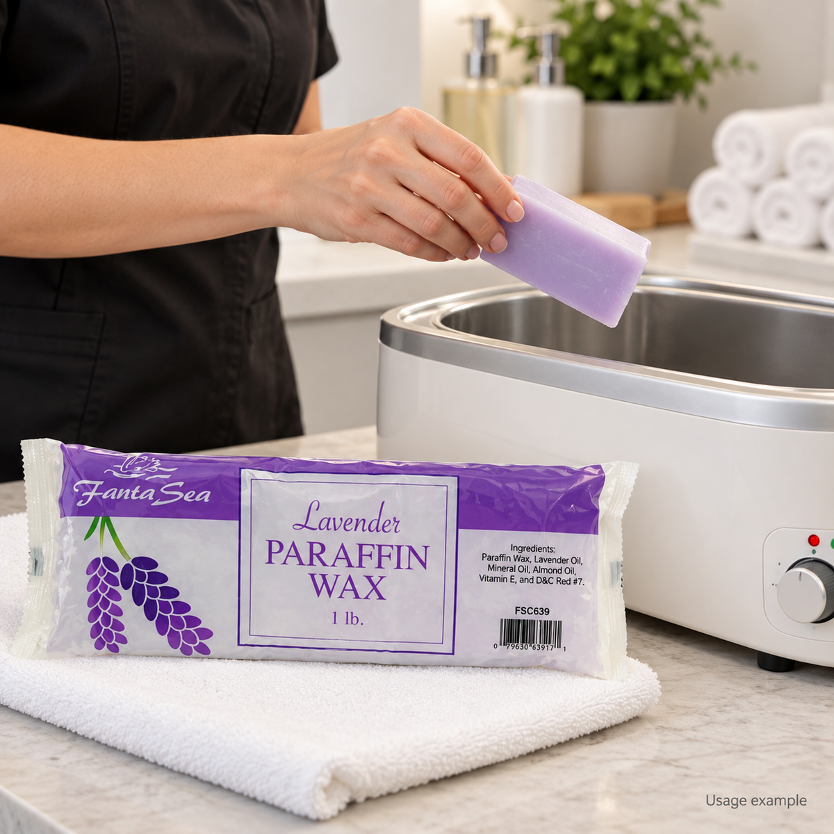 FantaSea Paraffin Wax – Lavender or Peach – 1 lb — AI-generated usage example
