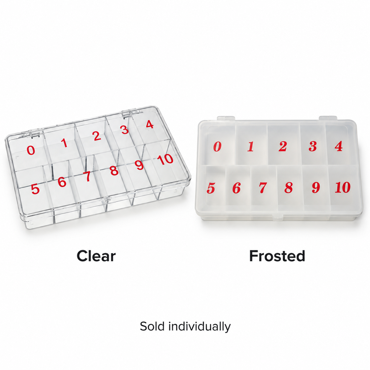 DL Pro Nail Tip Storage Box – Clear or Frosted