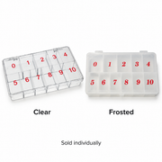 DL Pro Nail Tip Storage Box – Clear or Frosted