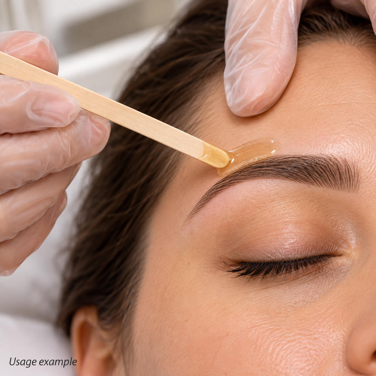 FantaSea Eyebrow Waxing Applicators — 5.5 Inch — AI-generated usage example