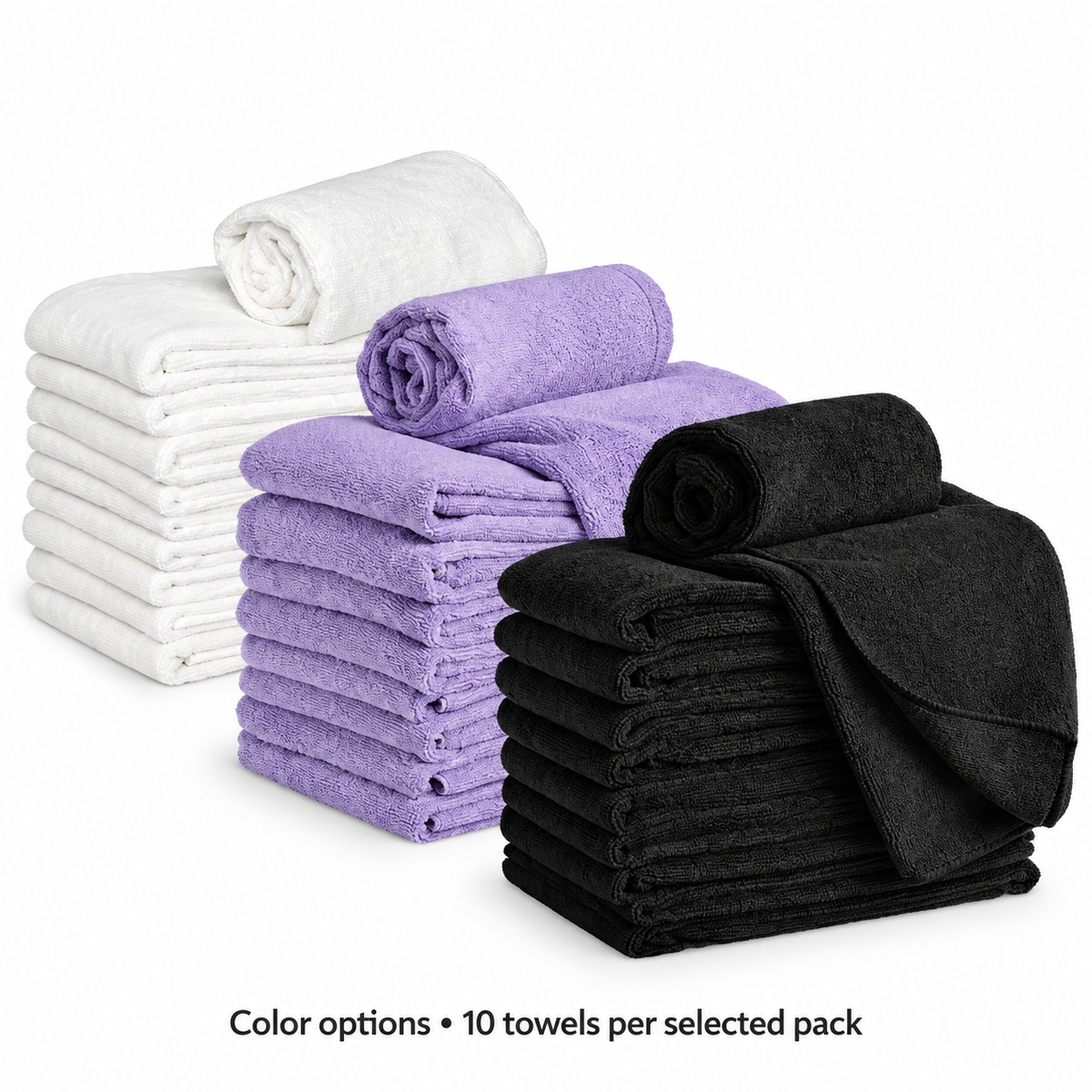 Soft 'N Style Microfiber Salon Towels — 10 Pack, 16 x 29 Inch
