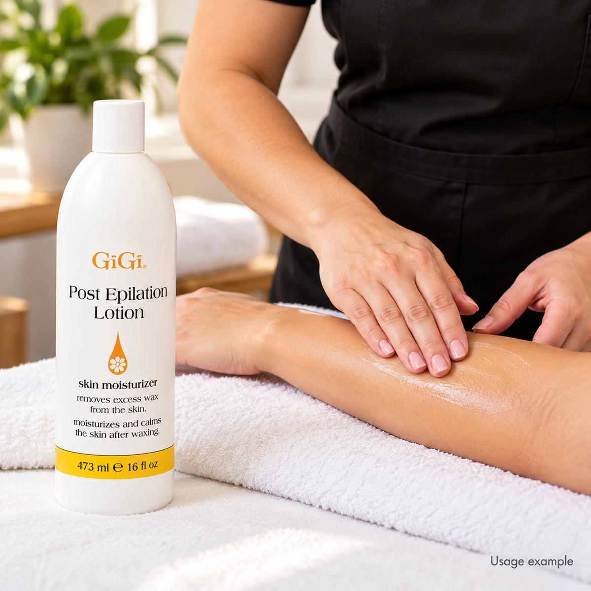 GiGi Post Epilation Lotion — 16 oz — AI-generated usage example