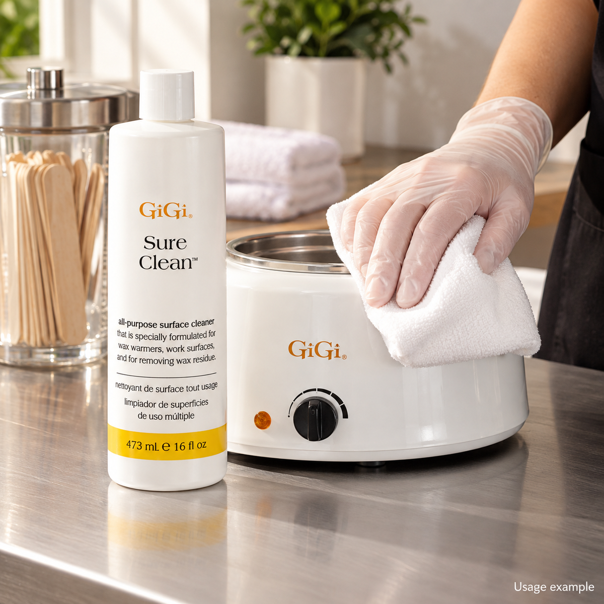 GiGi Sure Clean All Purpose Surface Cleaner — 16 oz — AI-generated usage example