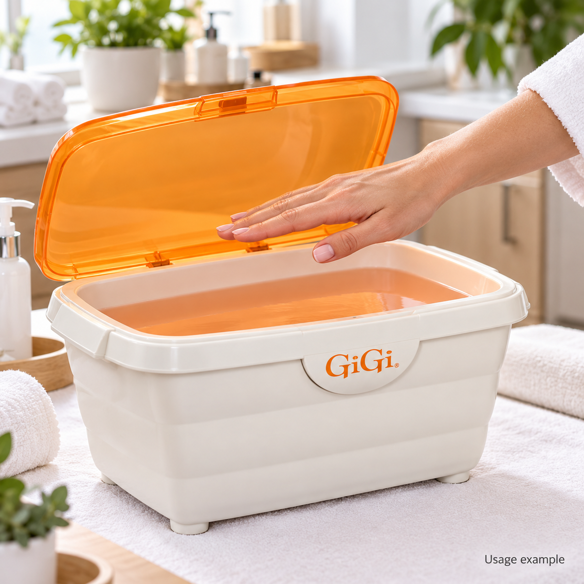 GiGi Paraffin Warmer with 6 lb Paraffin Wax — AI-generated usage example