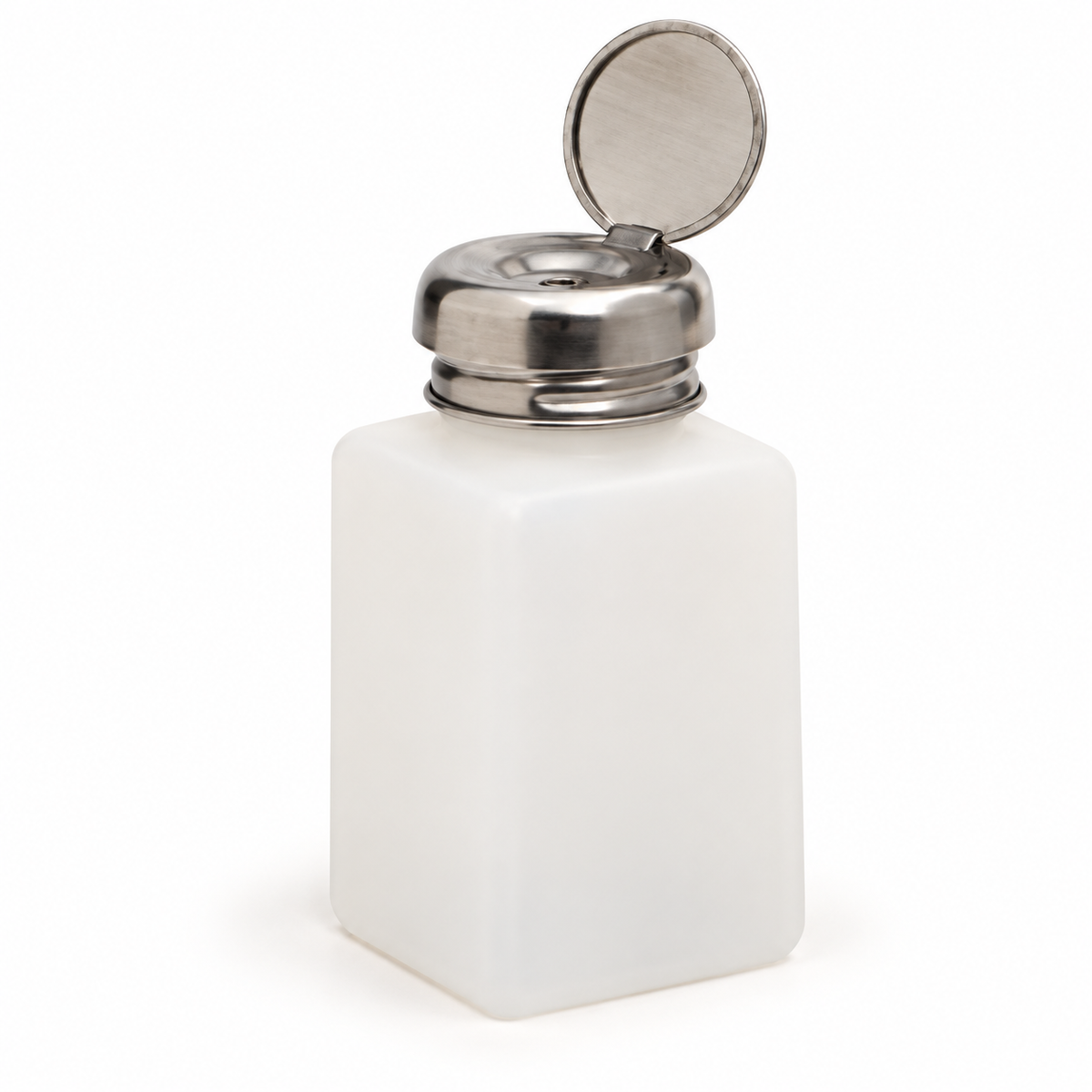 DL-C92 DL Pro Metal Flip-Top Pump Dispenser Bottle — 6 oz / 8 oz — empty bottle or pump only